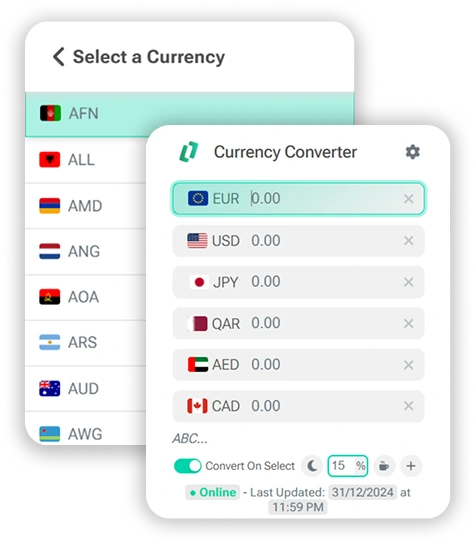 Currency Converter Interface
